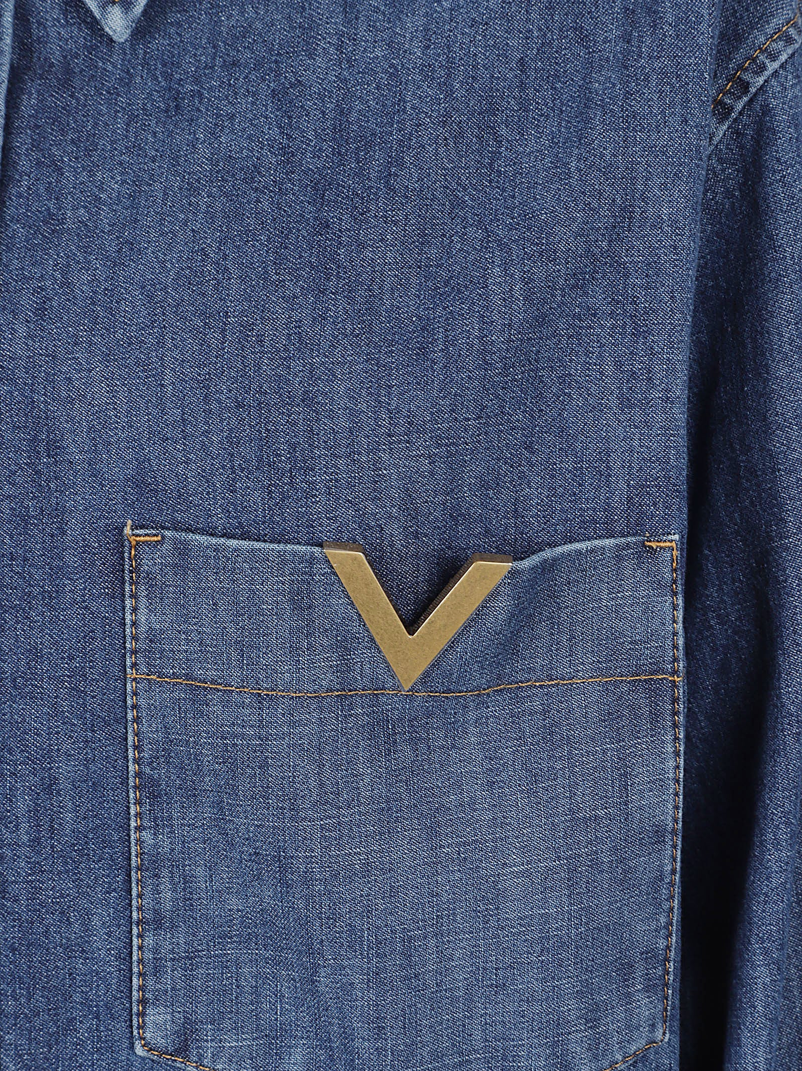 Blue Denim Button-Down Shirt