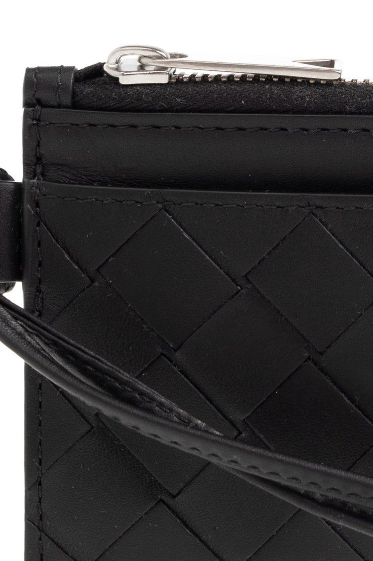 Woven Leather Card Wallet