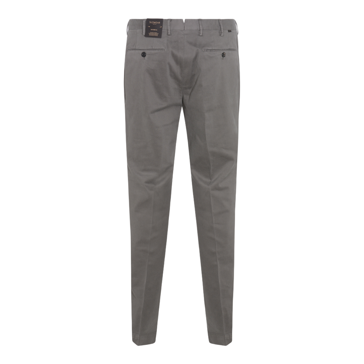 Tailored Grey Trousers with Pleated Waistband