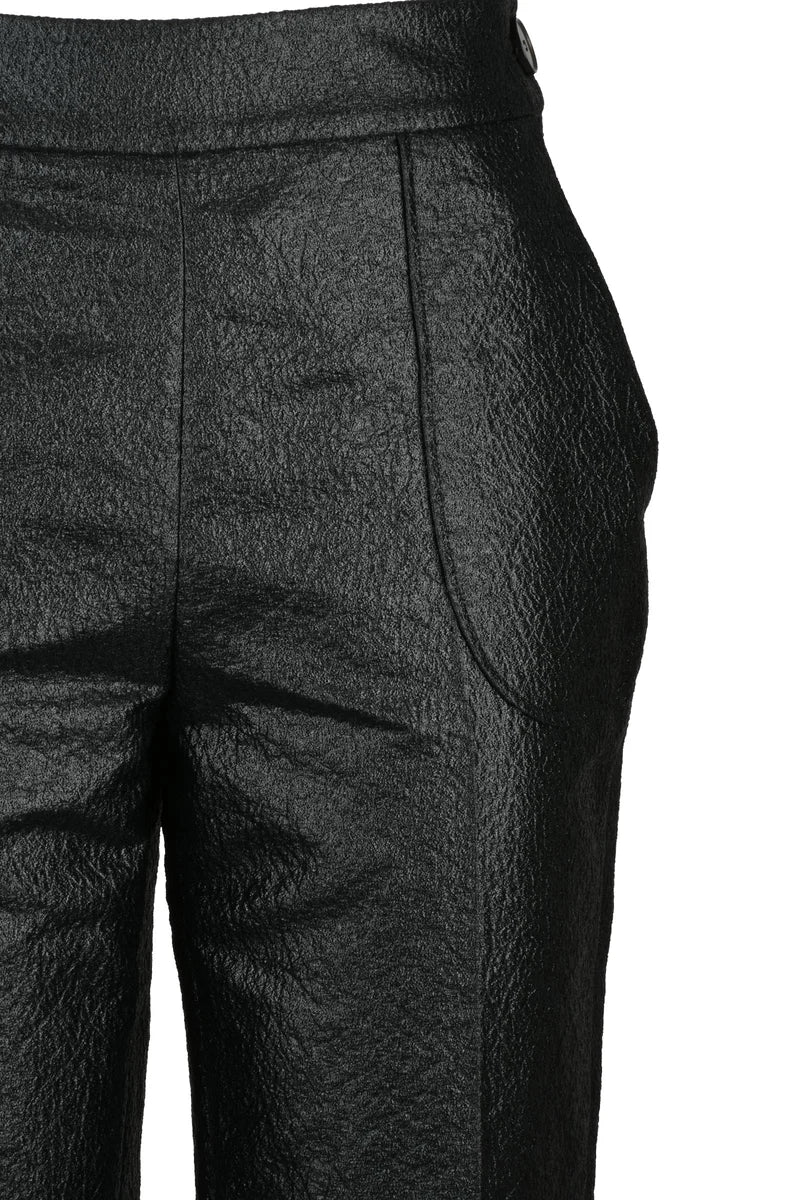 Polyester Polyamide Chino Pants - Black