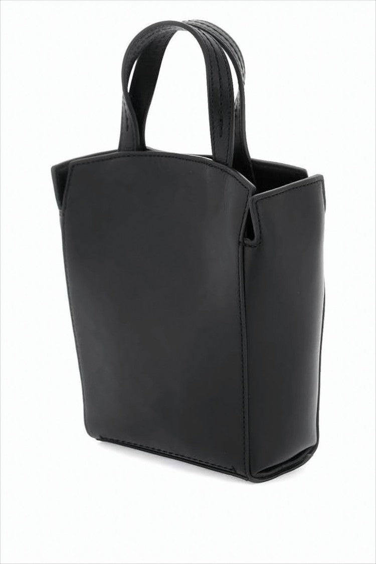 Compact Calf Leather Tote Bag