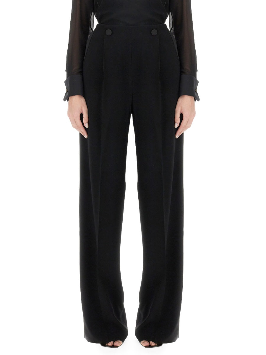 Tailored Long Pants in Smooth Triacetate Blend