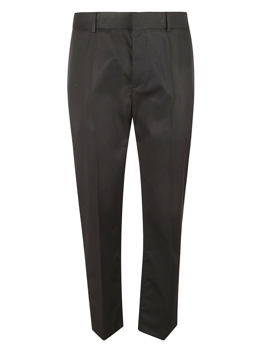 Tailored Black Trousers With Smooth Finish