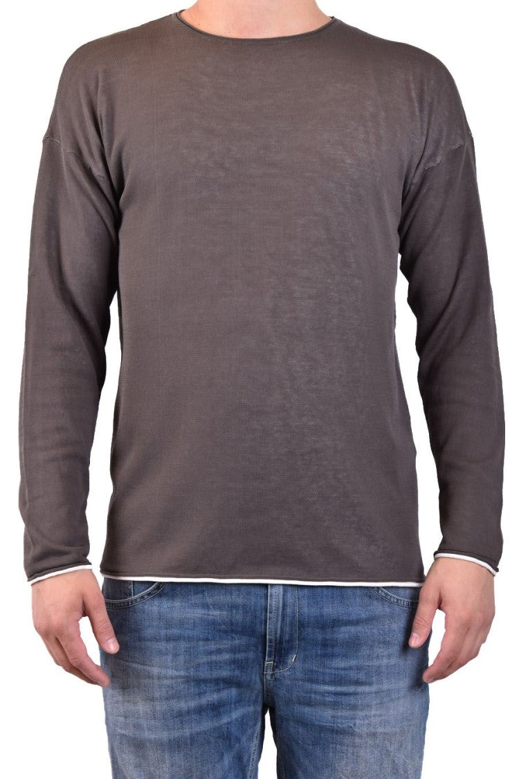 Green Cotton Knitwear Sweater