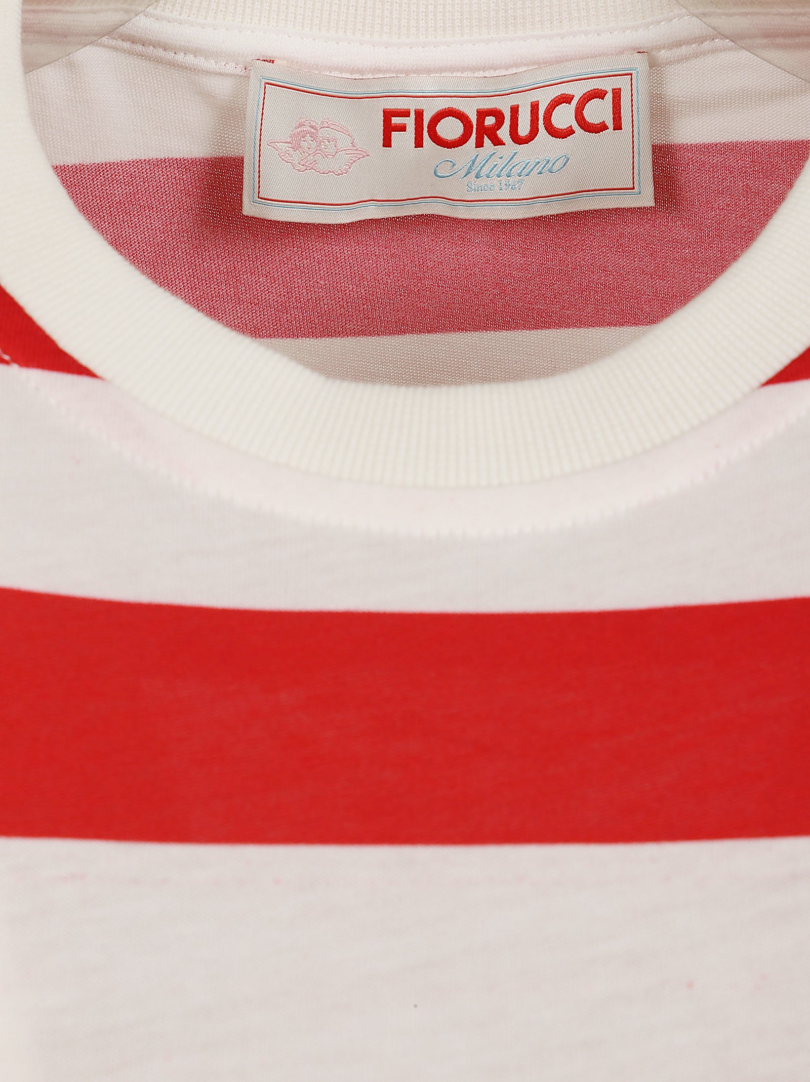 Cropped Red Striped T-Shirt