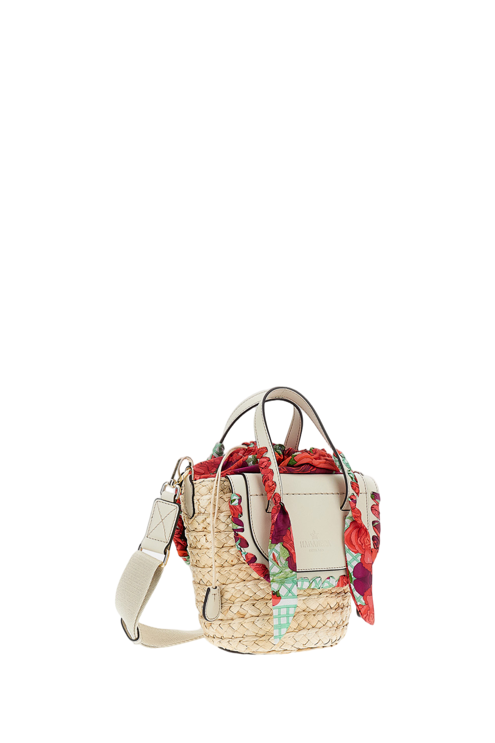 White Habanera Raffia Handbag