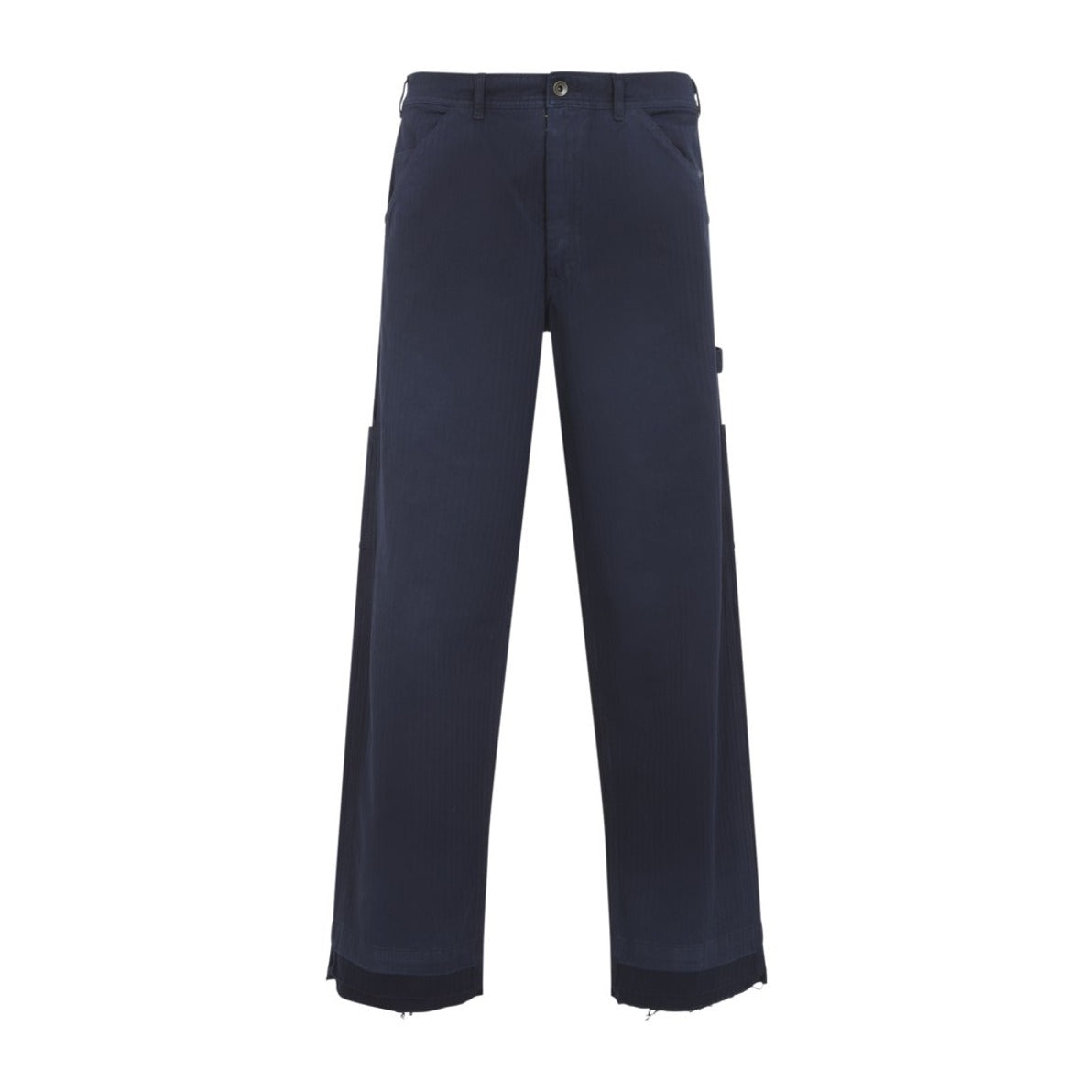 Straight-Leg Casual Pants With Classic Waistband