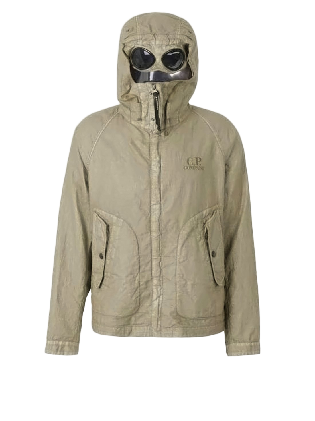 Hooded Linen Jacket with Textured Finish