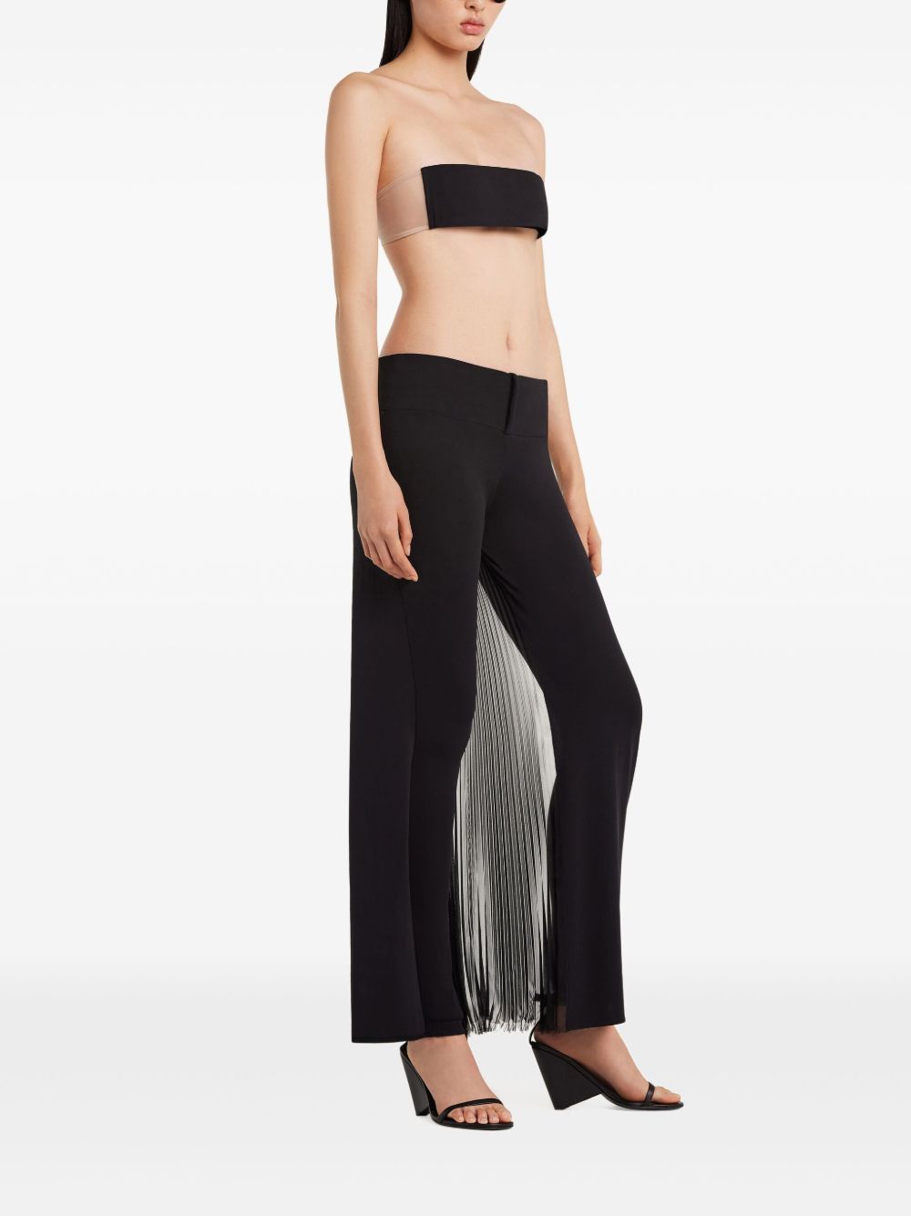 Belted Waist Trousers with Pleat Detailing
