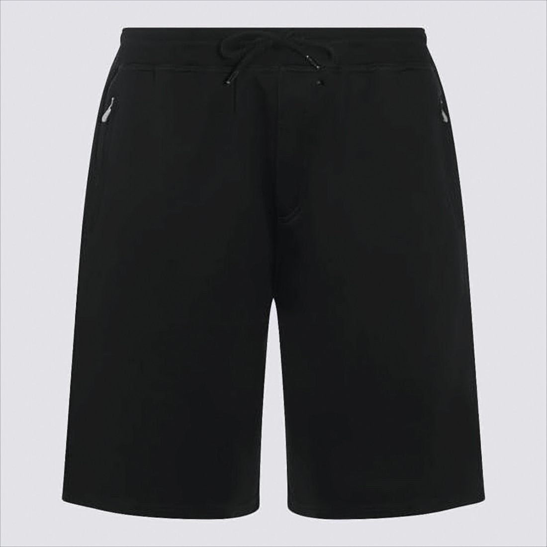 Black Shorts with Drawstring Waist