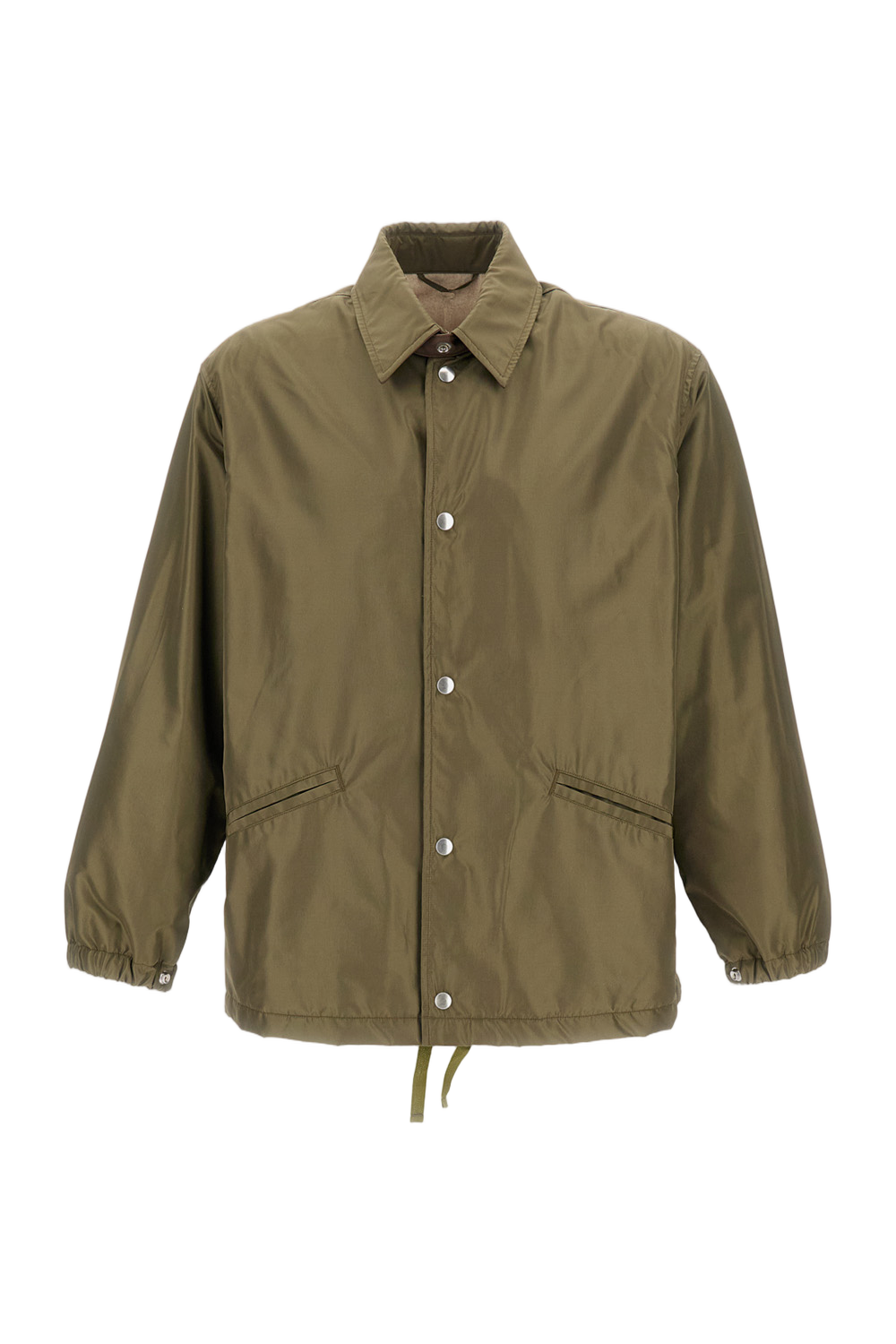 Oversized Outdoor Jacket With Snap Closure