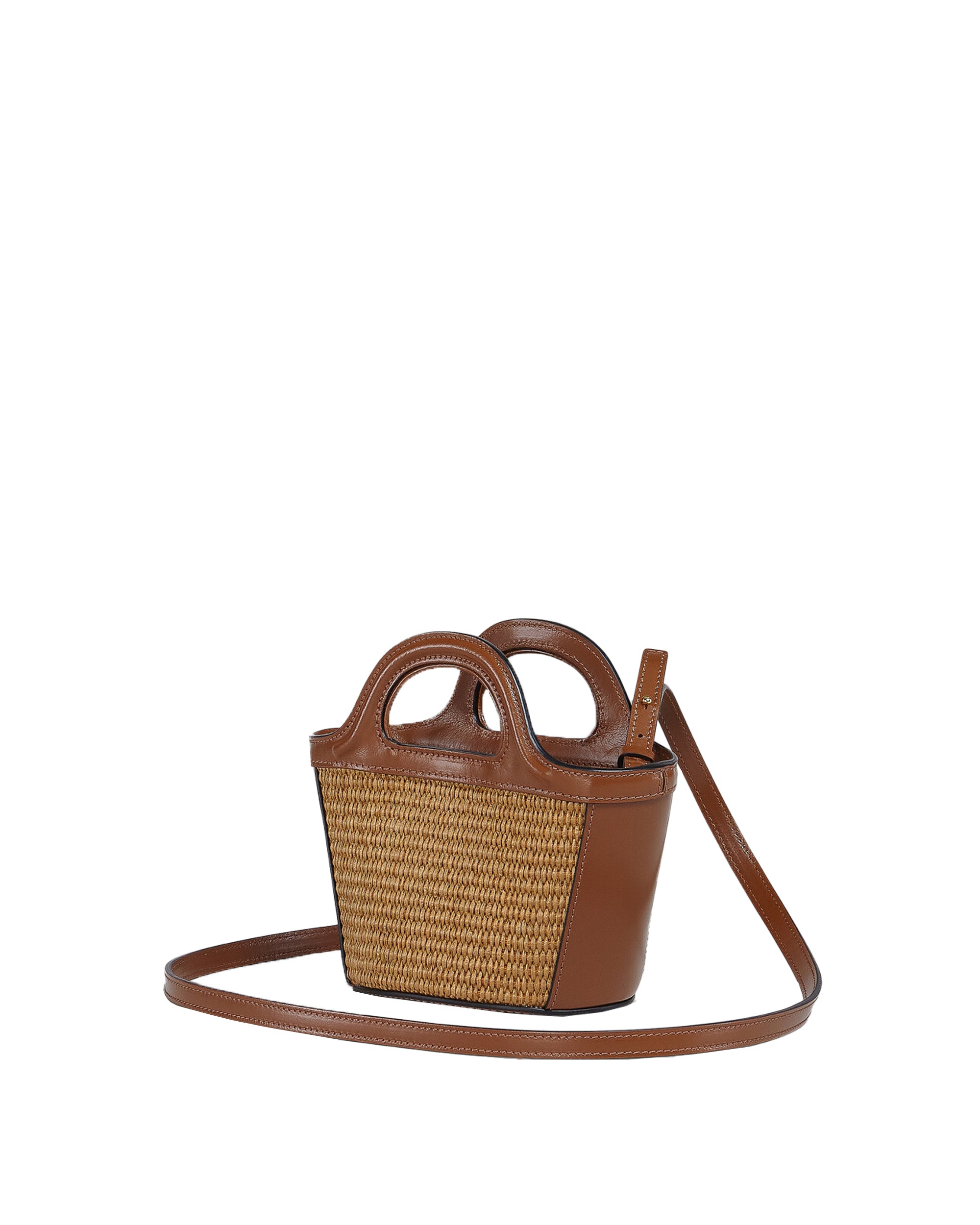 Brown Raffia-Effect Tropicalia Bag
