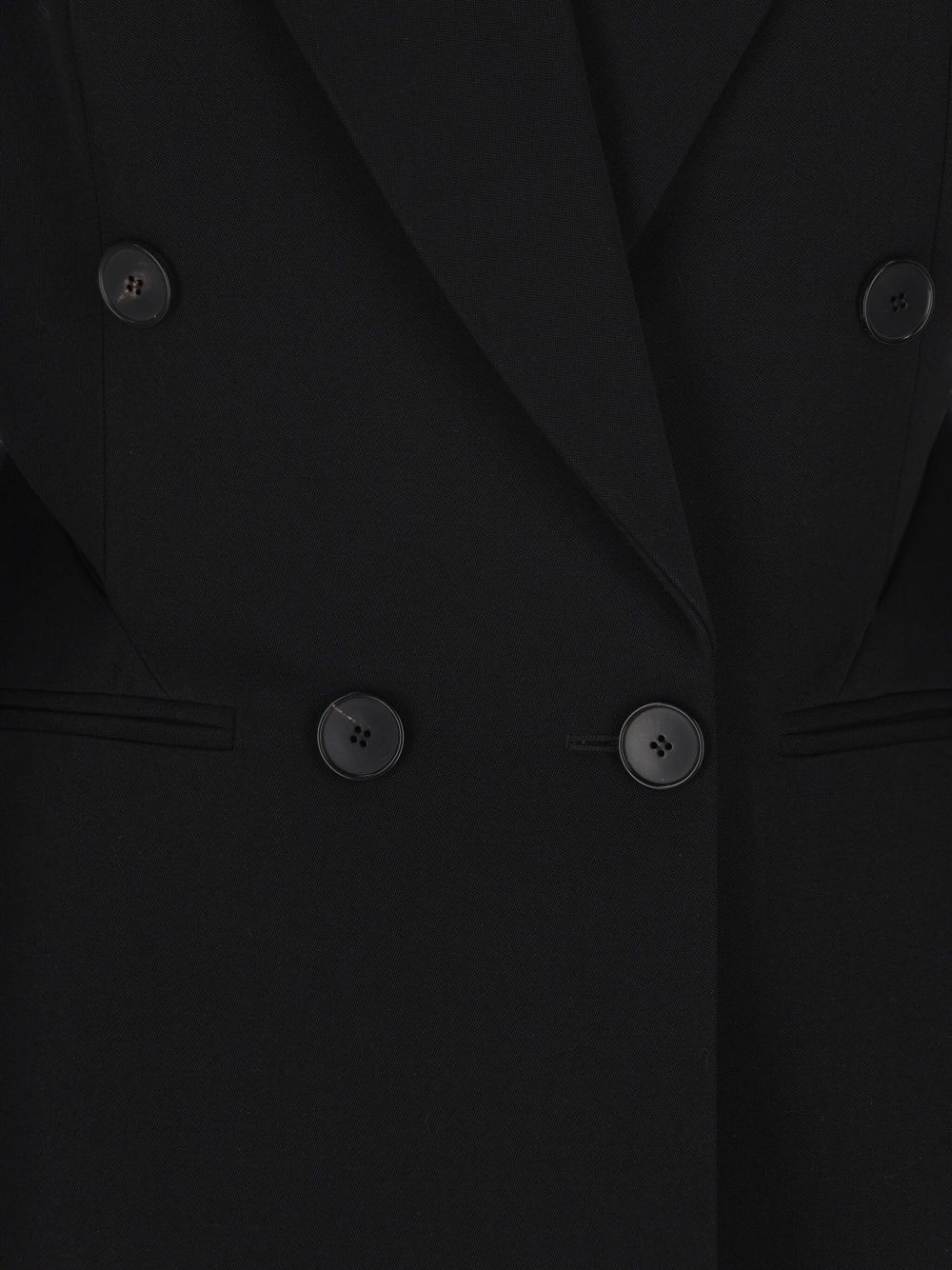 Double-Breasted Slashed Jacket In Wool