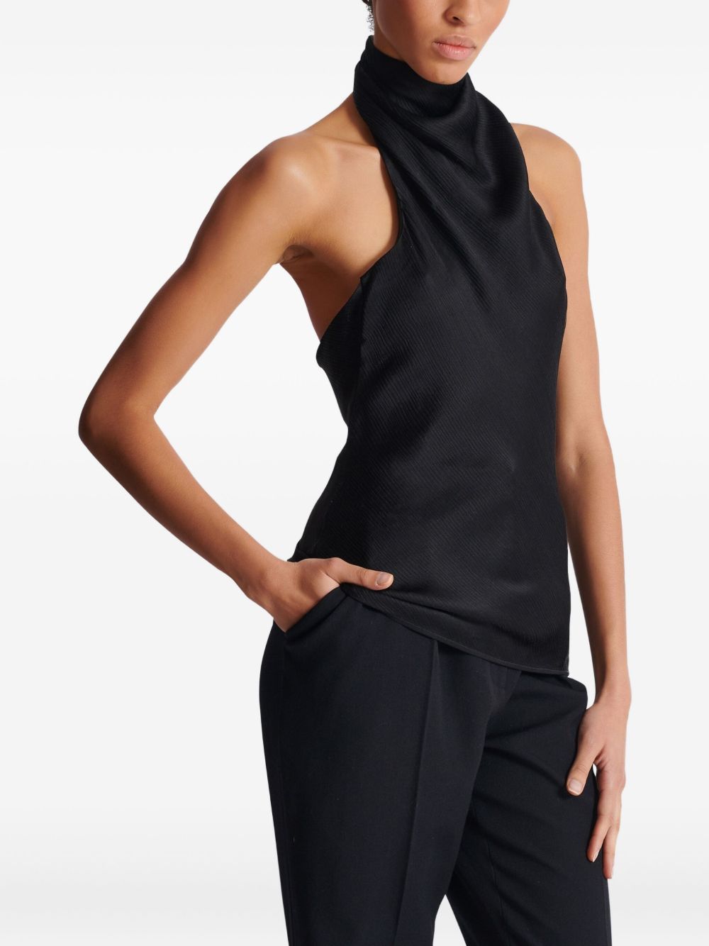 Sleeveless Black Top
