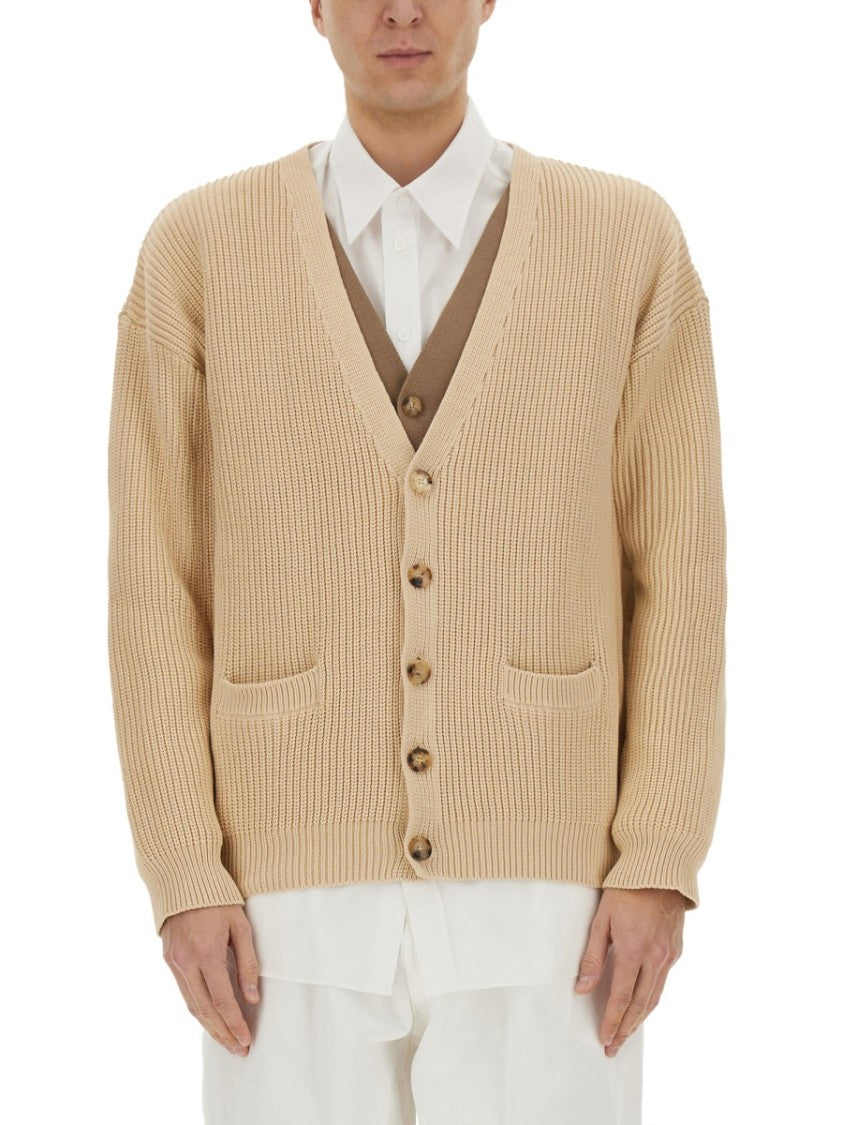 Relaxed Fit Organic Cotton Blend Cardigan