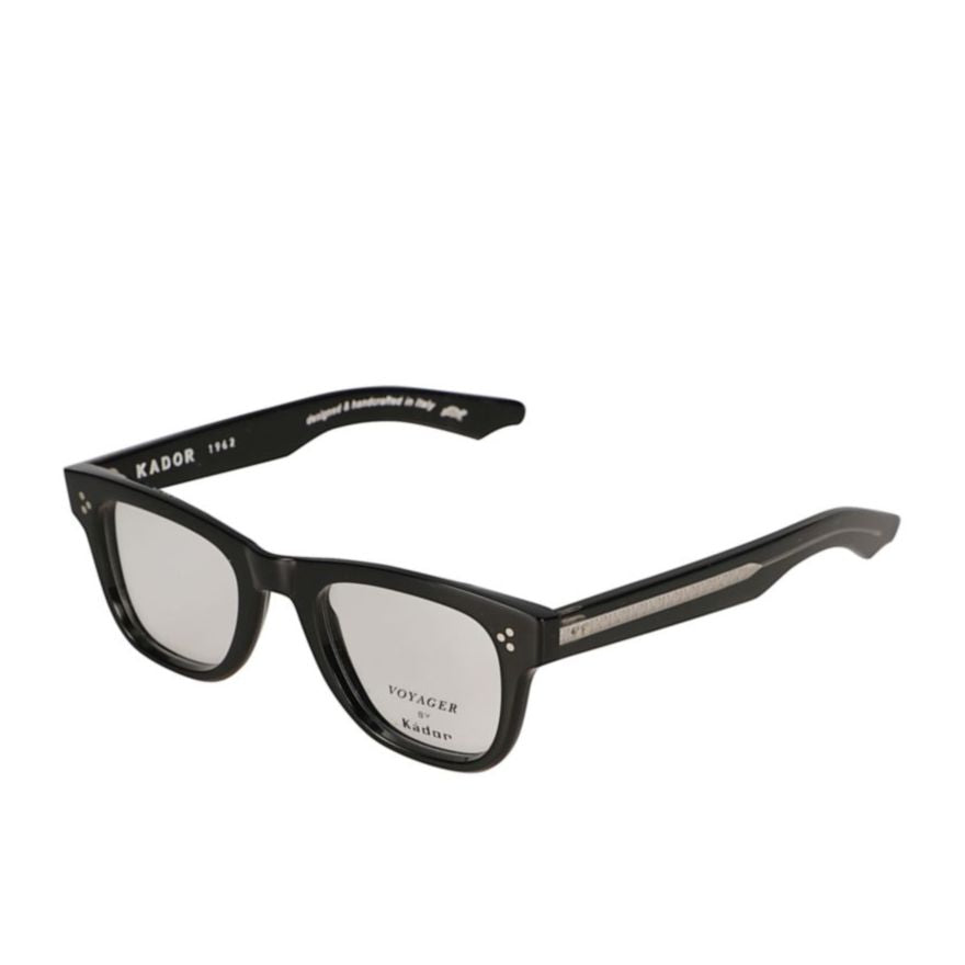 Voyager 23 Glossy Black Rectangular Frame Sunglasses