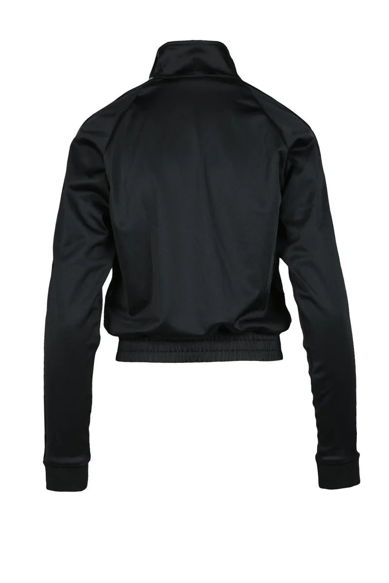 Polyester Zip Sweatshirt - Black