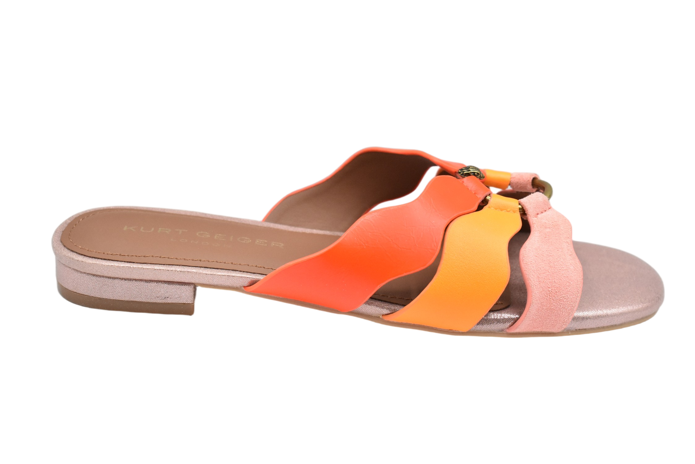 Wavy Strap Slide Sandal