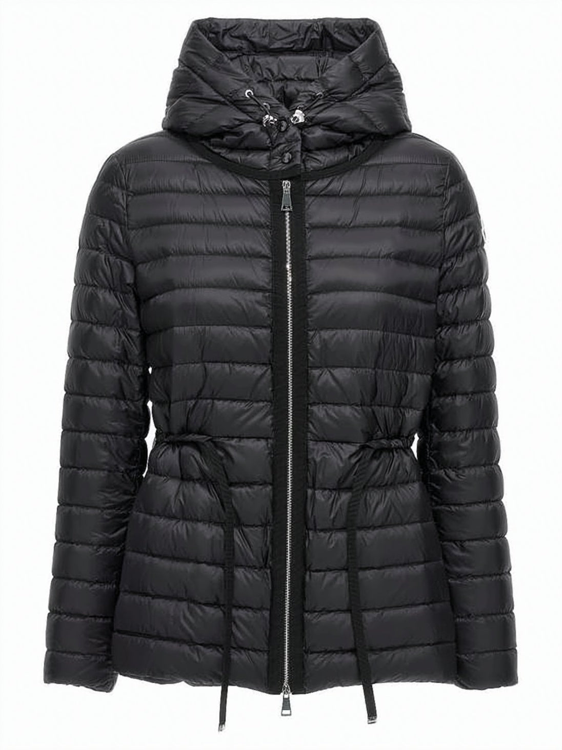 Quilted Down Jacket with Adjustable Collar