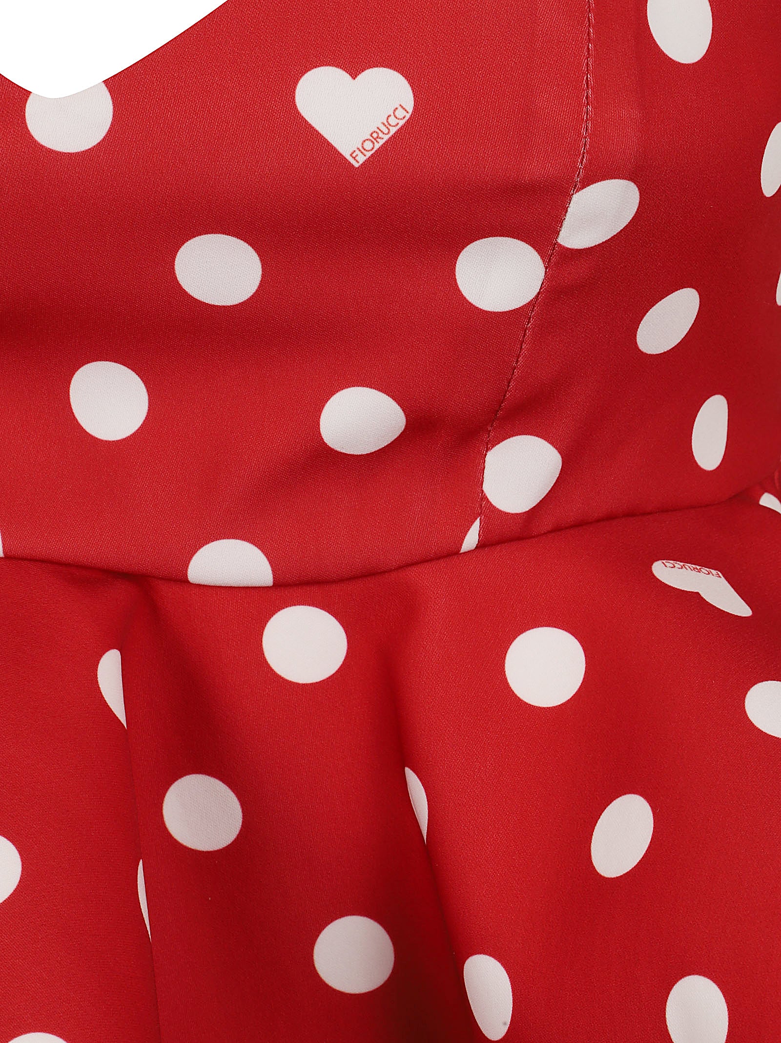 Vibrant Red Polka Dot Cropped Top