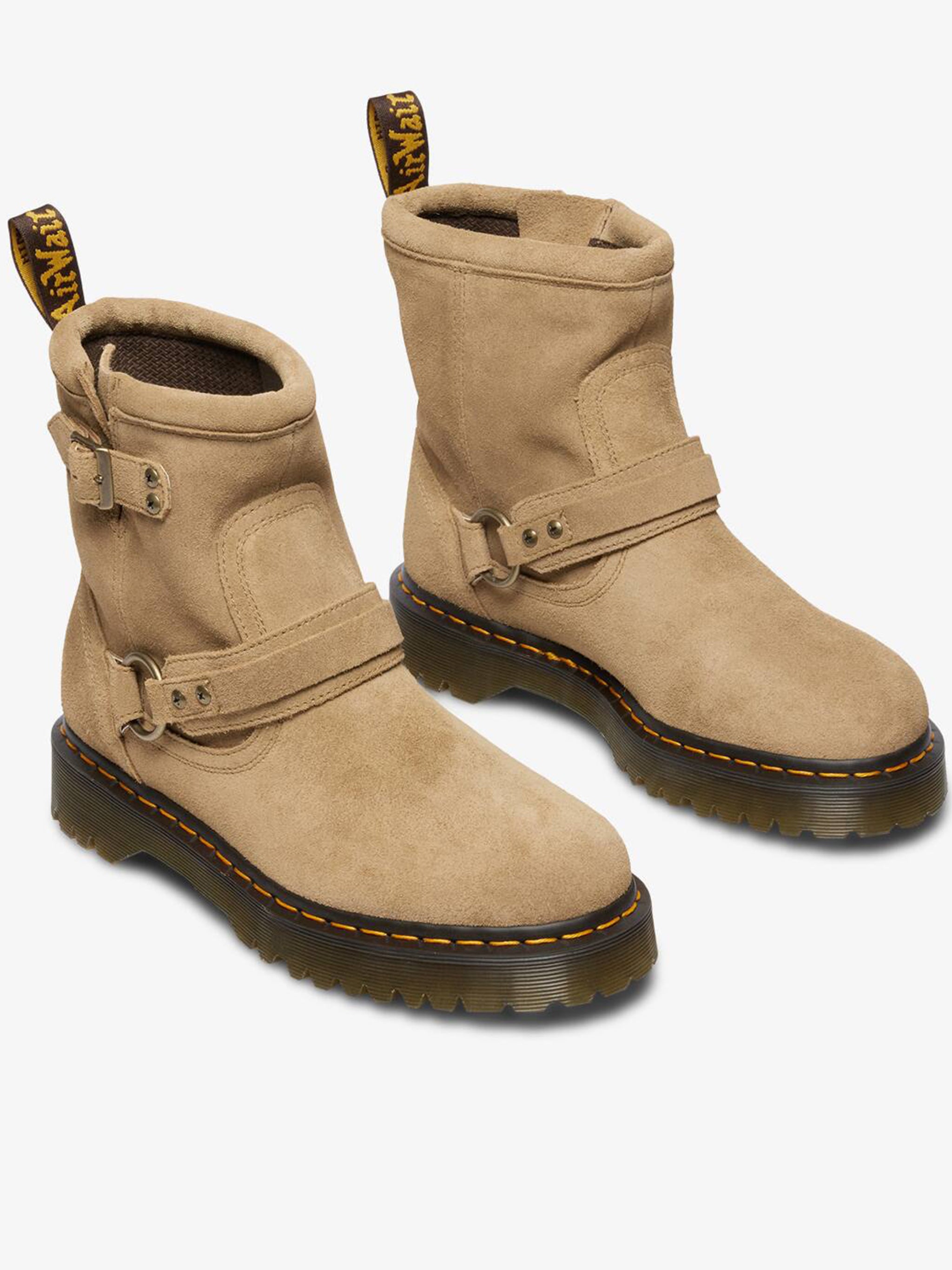 Anistone Hrns Tan Suede Ankle Boots