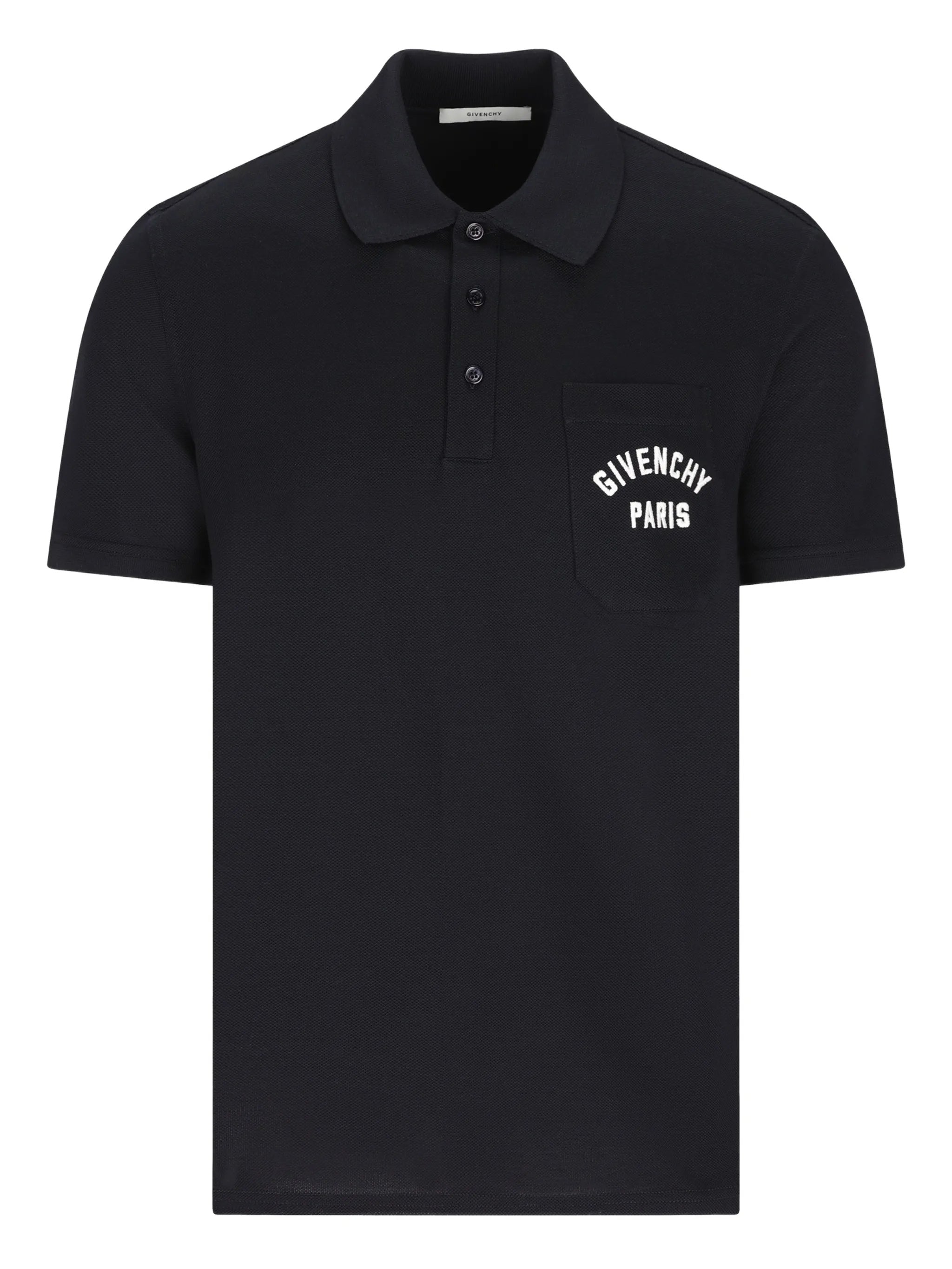 Dark Front Chest Pocket Cotton Polo