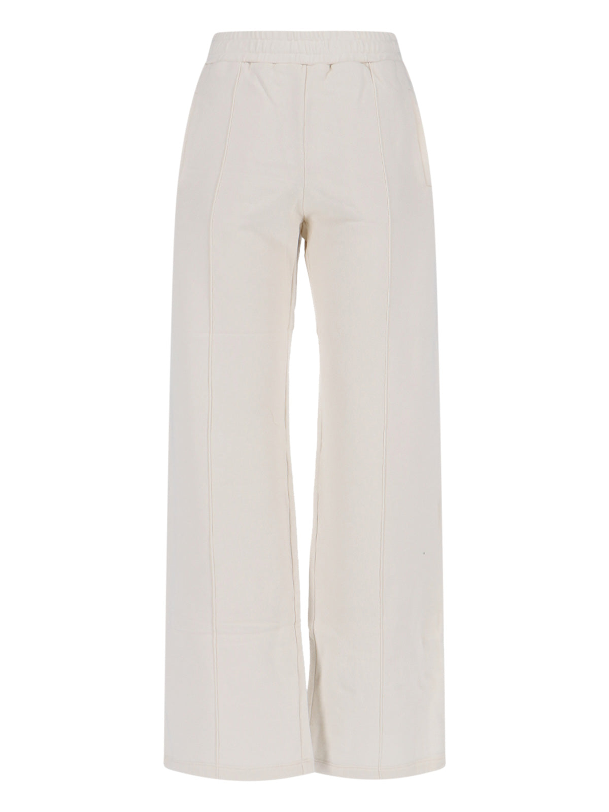 Wide-Leg Cotton Sports Pants