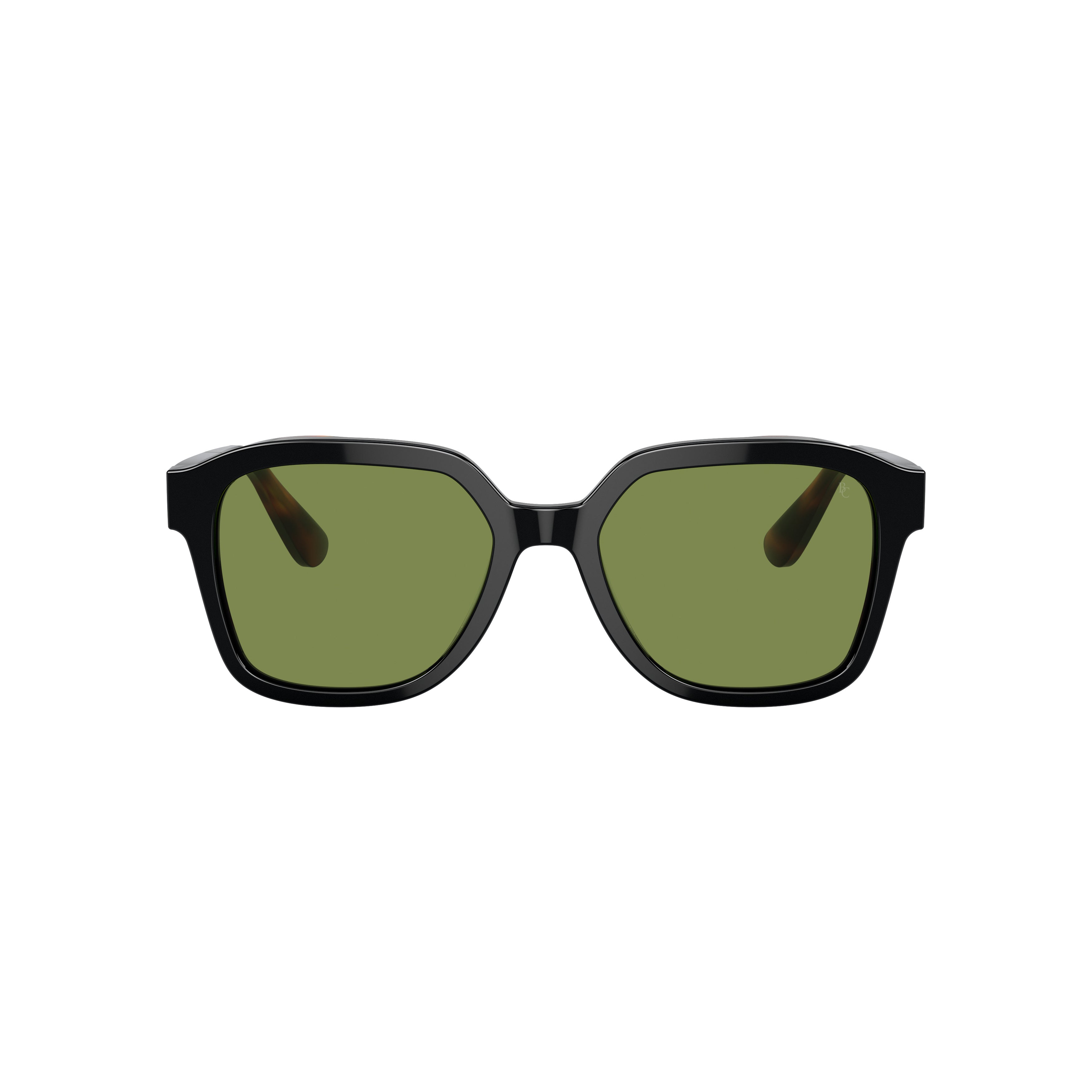 0bc4005s Square-Shaped Acetate Sunglasses with Tortoiseshell Temples