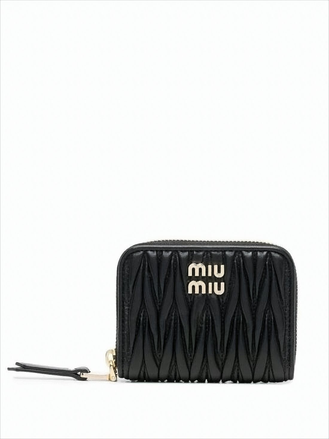 Compact Quilted Nappa Leather Card Wallet