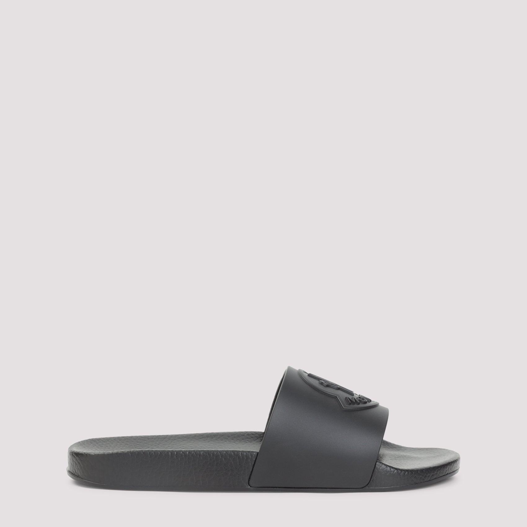 Elevated Black Slide Sandals