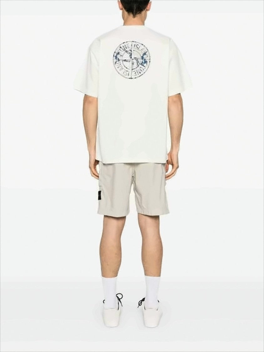 Short-Sleeve T-Shirt with Minimalist Design and Logo Graphics