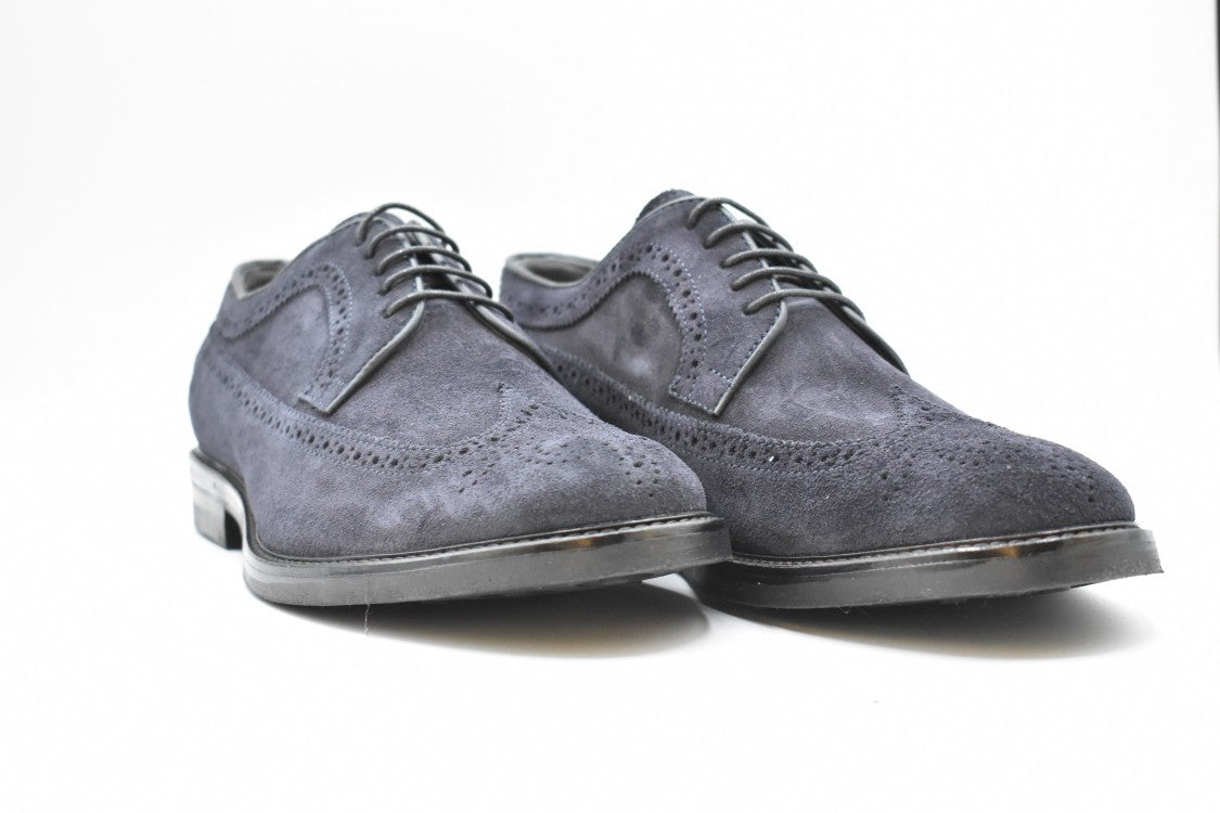 Lace-Up Flat Shoes With Brogue Design