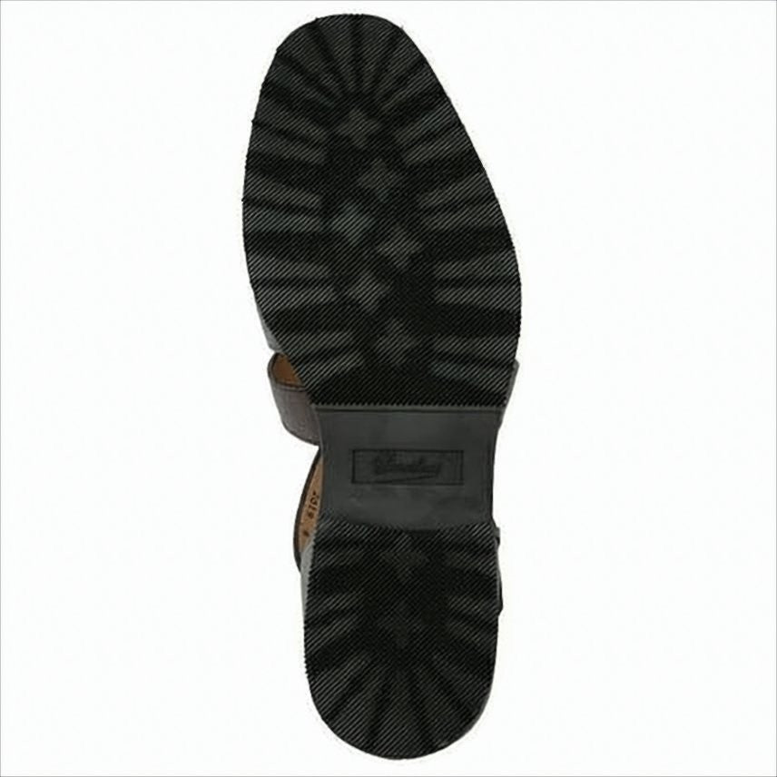 Structured Leather Sandals with Adjustable Buckle