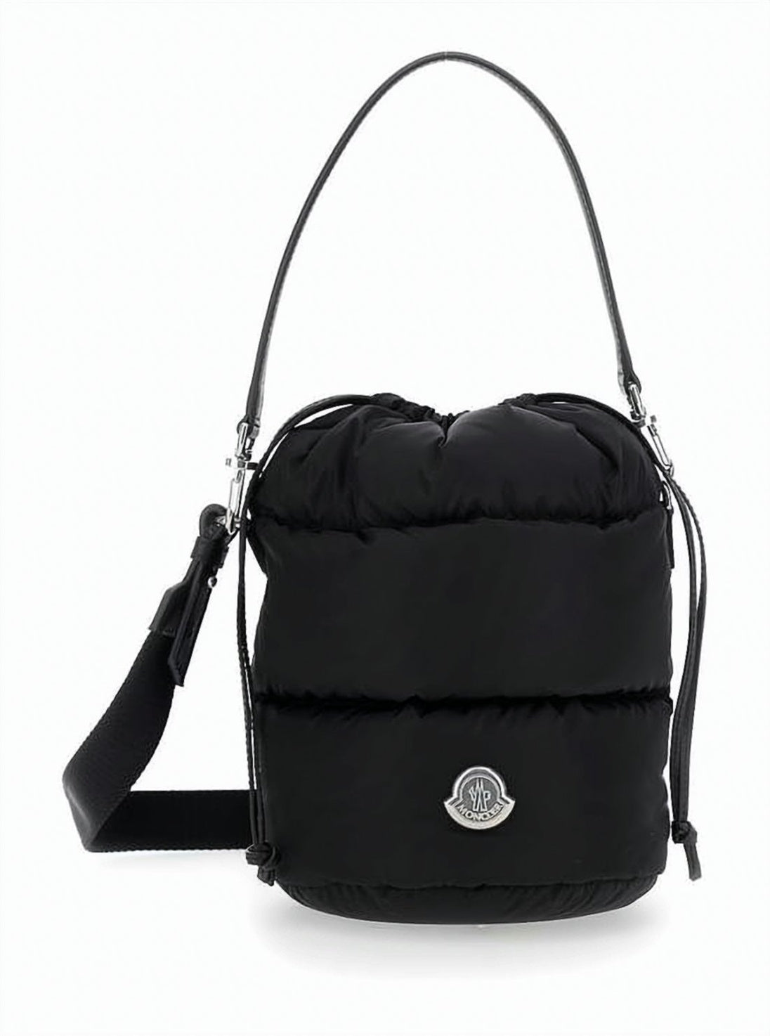 Quilted Puffer Bucket Bag with Detachable Strap