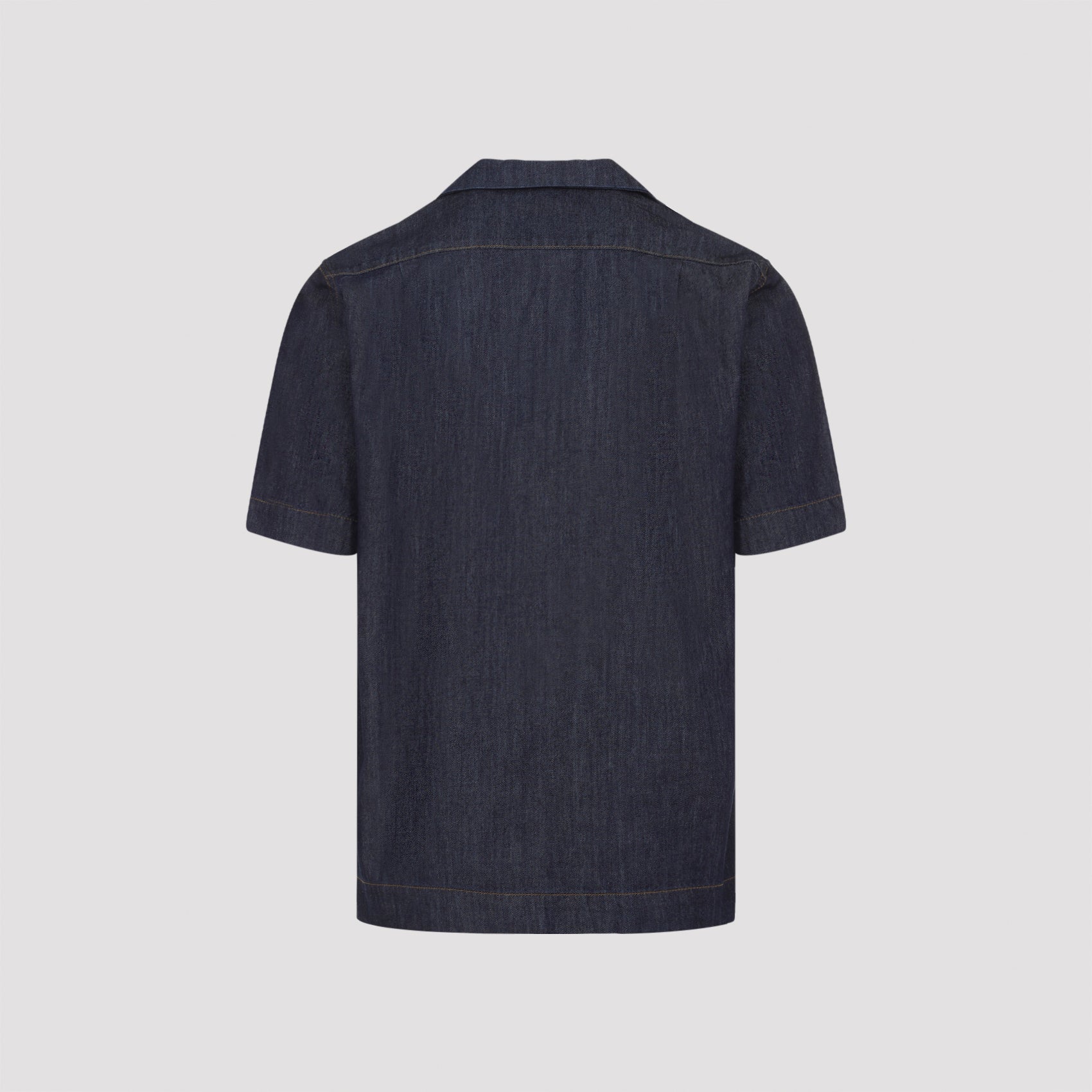 Dark Denim Short-Sleeve Shirt