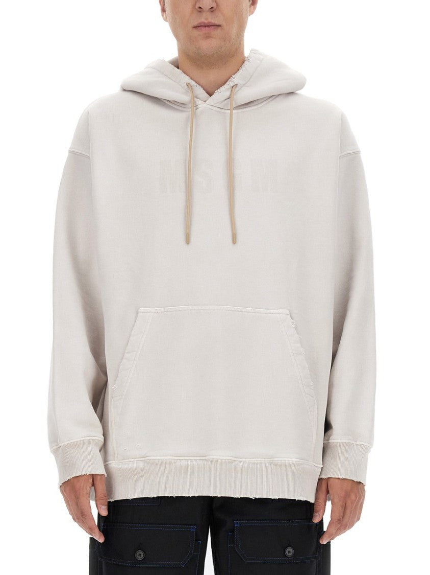 Cotton Hoodie With Subtle Logo Detail