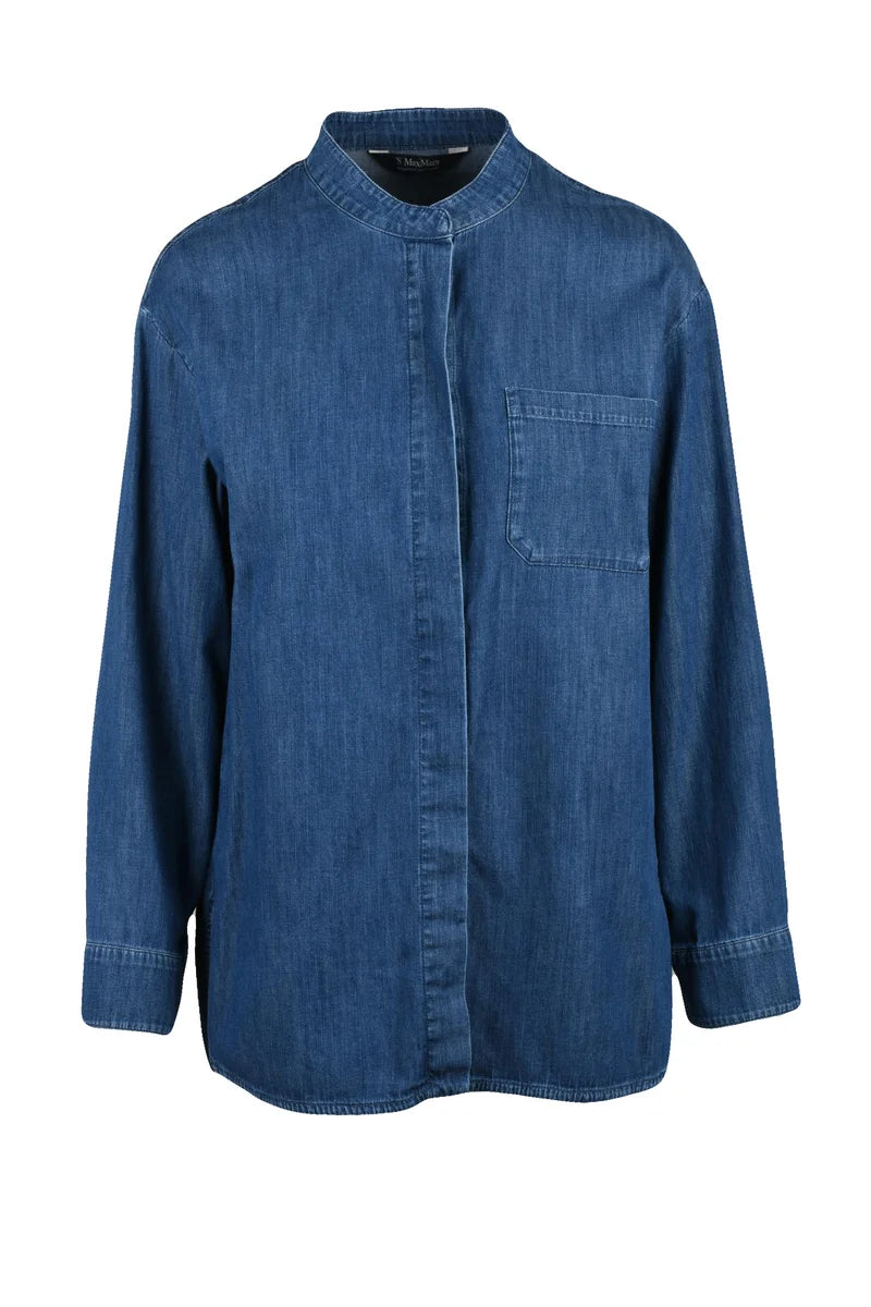 Korean Collar Cotton Shirt