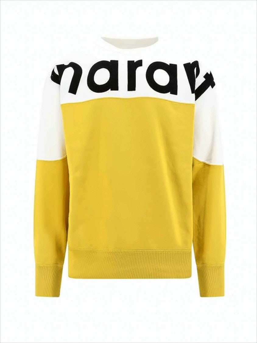 Color-Block Sweatshirt With Bold Lettering