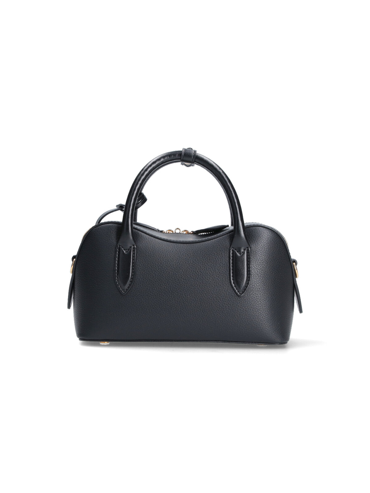Rectangular Black Eco Leather Crossbody Bag