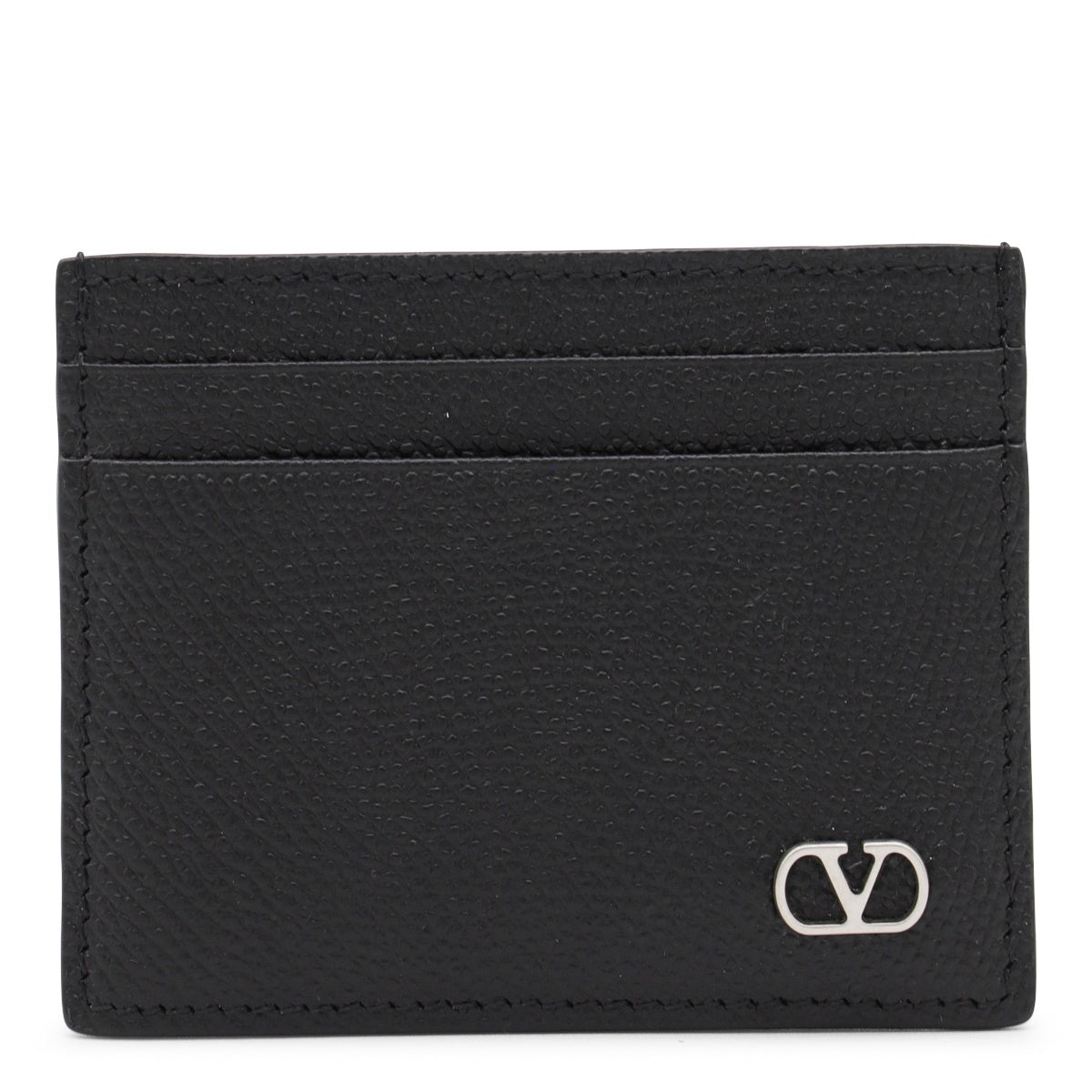 Black Wallet with Smooth Texture and Compact Design