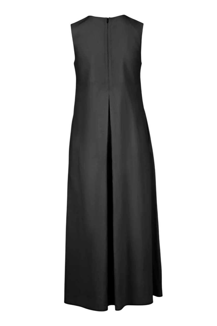 Maxi Cream Dress with Printed Design