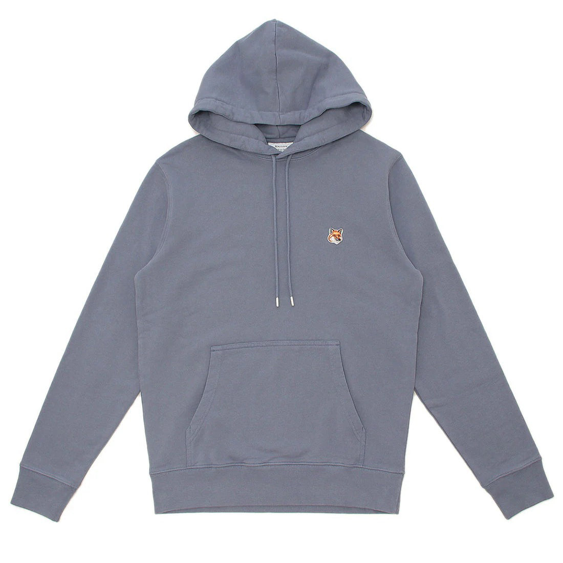 Classic Hooded Sweatshirt With Embroidered Fox Emblem