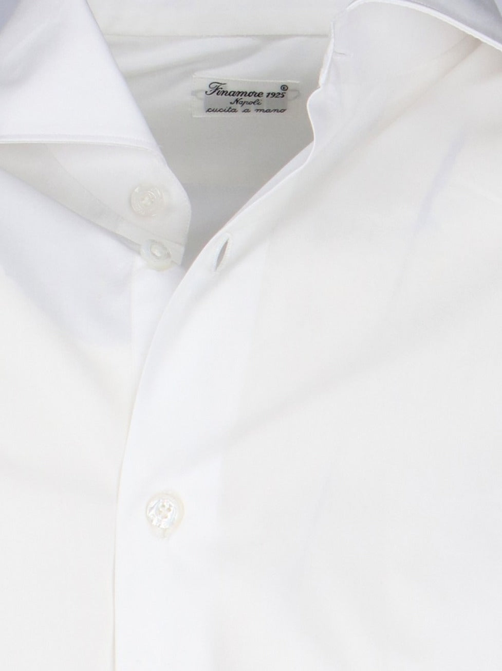 Classic White Cotton Shirt With Traditional Collar