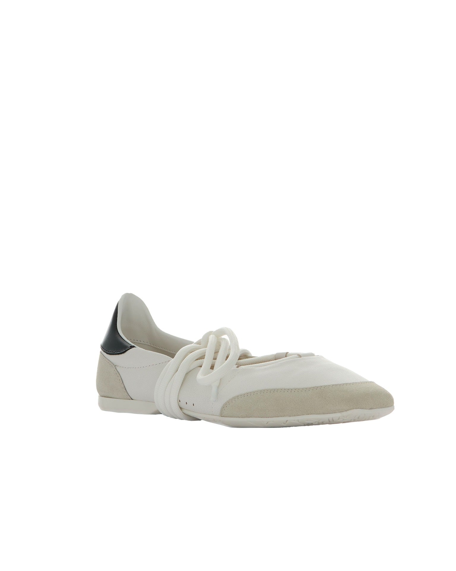 Dancing Skin White Ballet Flats