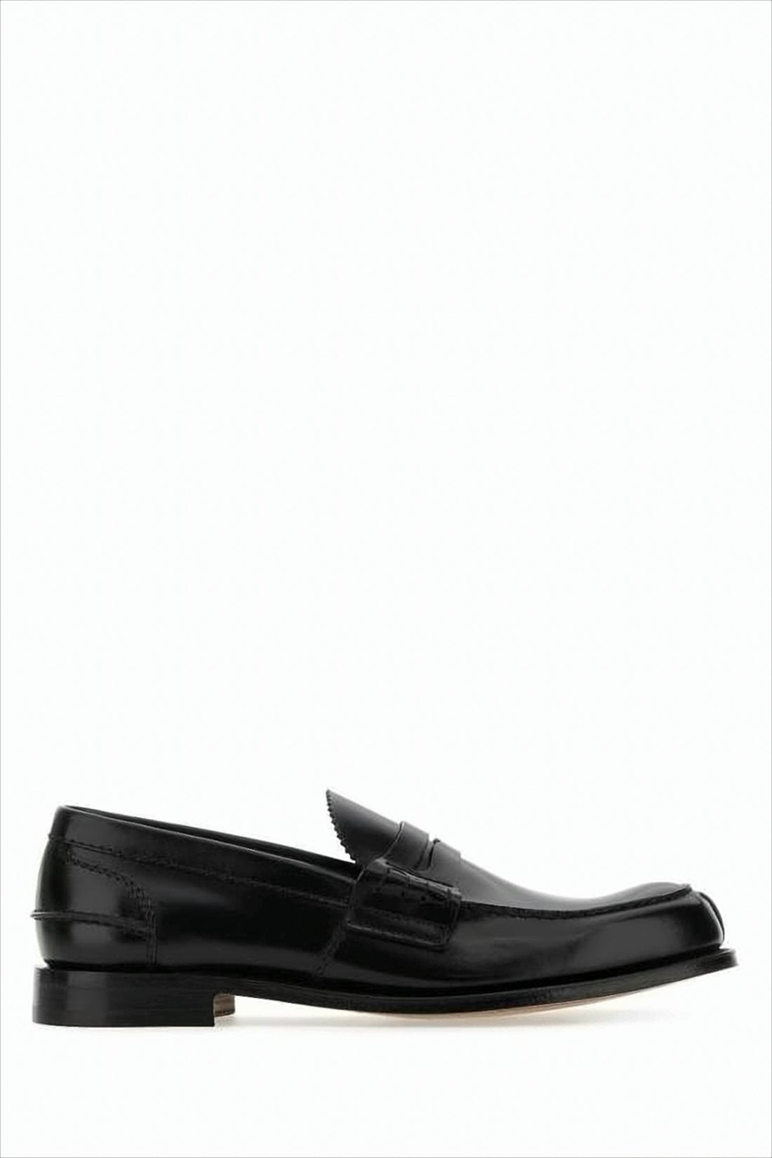 Polished Calf Leather Loafers