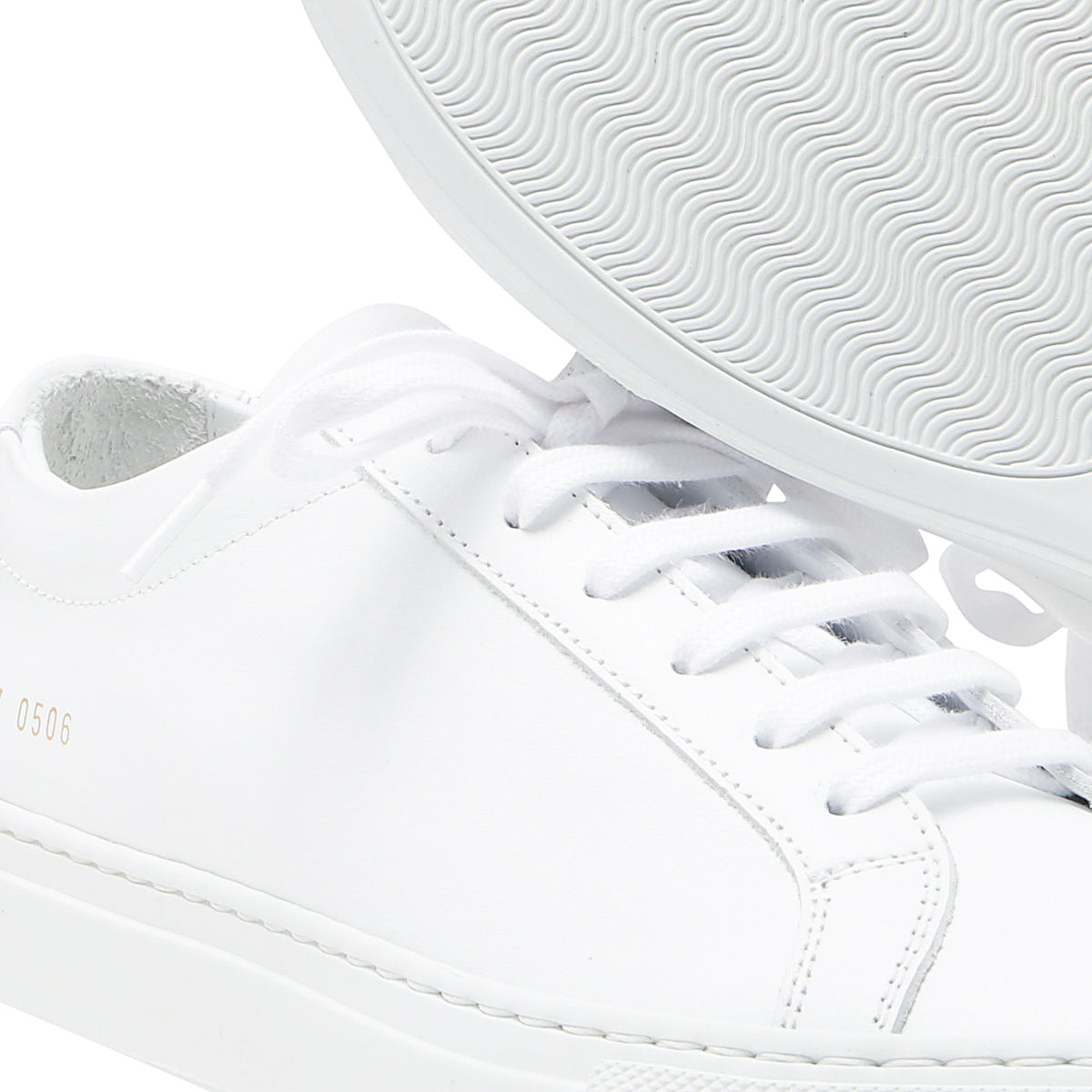 White Leather Achille Low-Top Sneakers