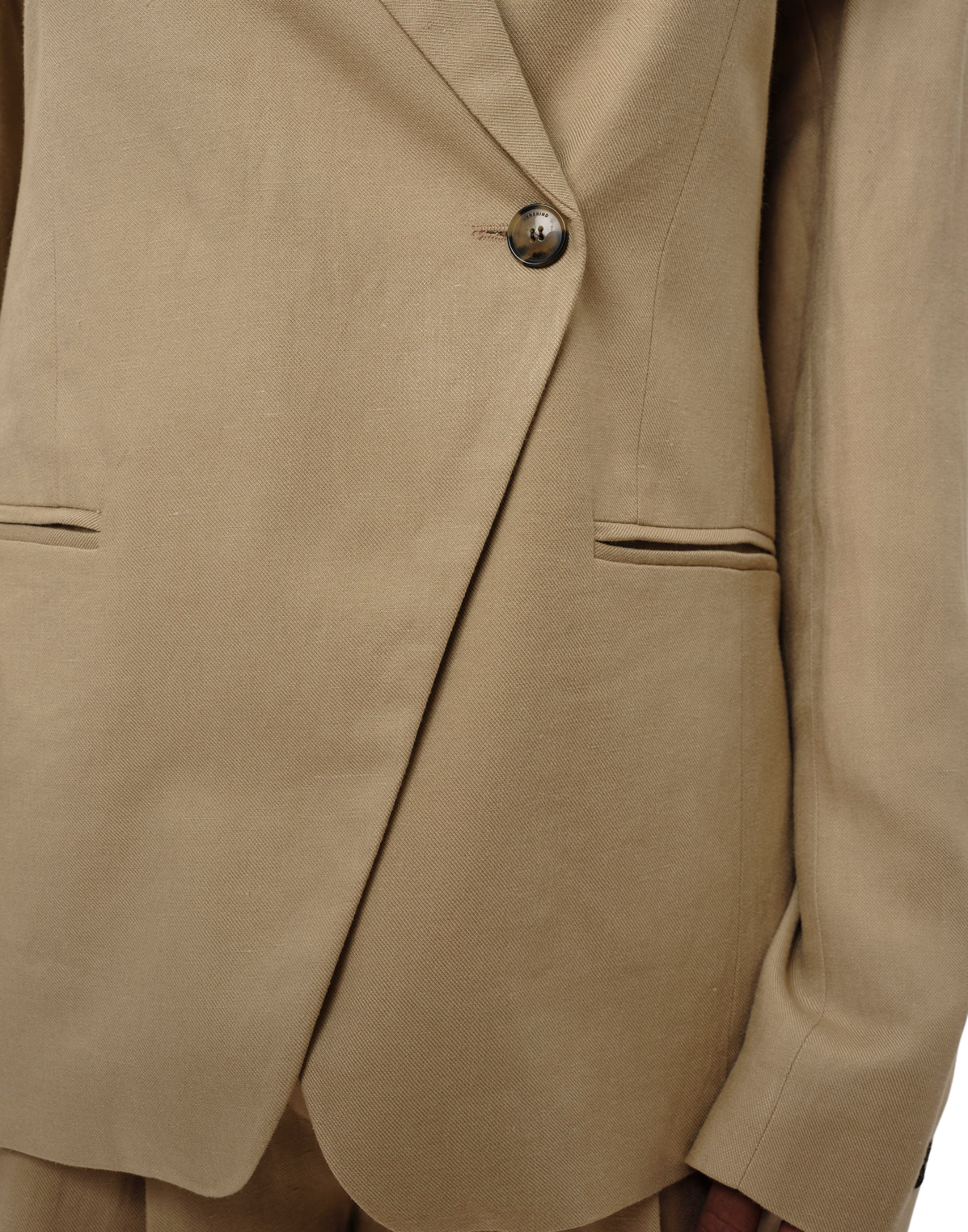 Asymmetrical Front Closure Blazer