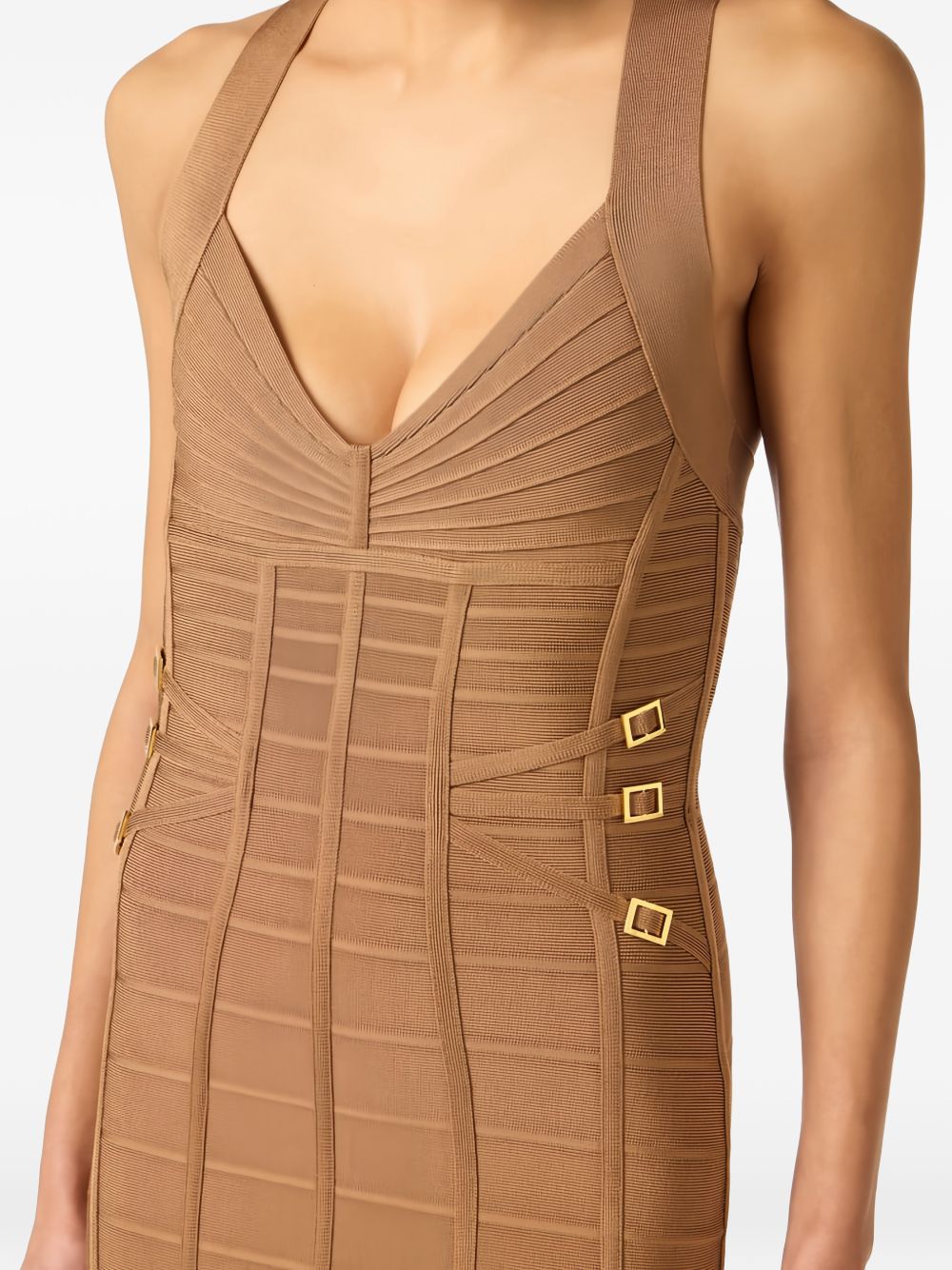 Structured Bandage Midi Dress
