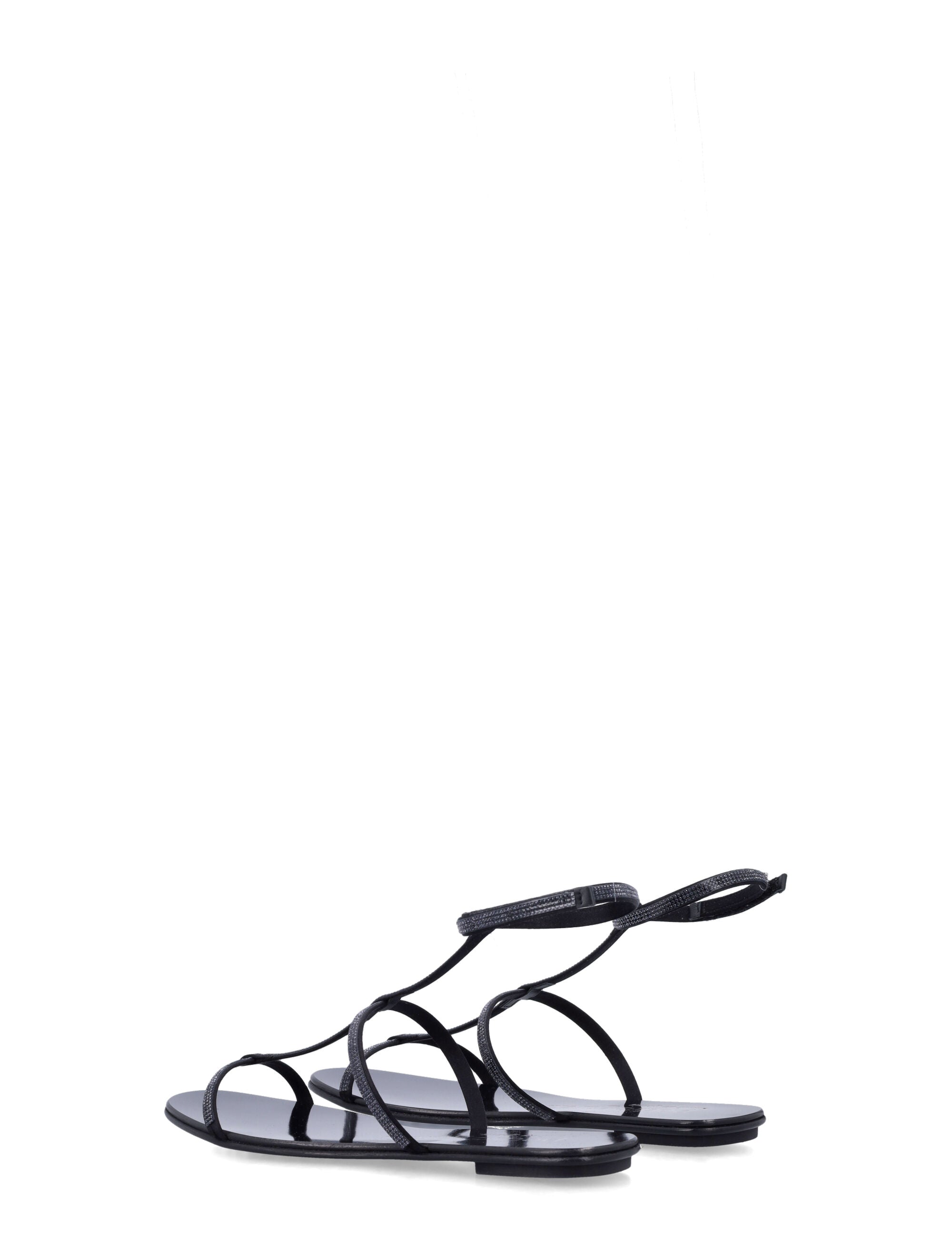 Satin Enola Strappy Sandals