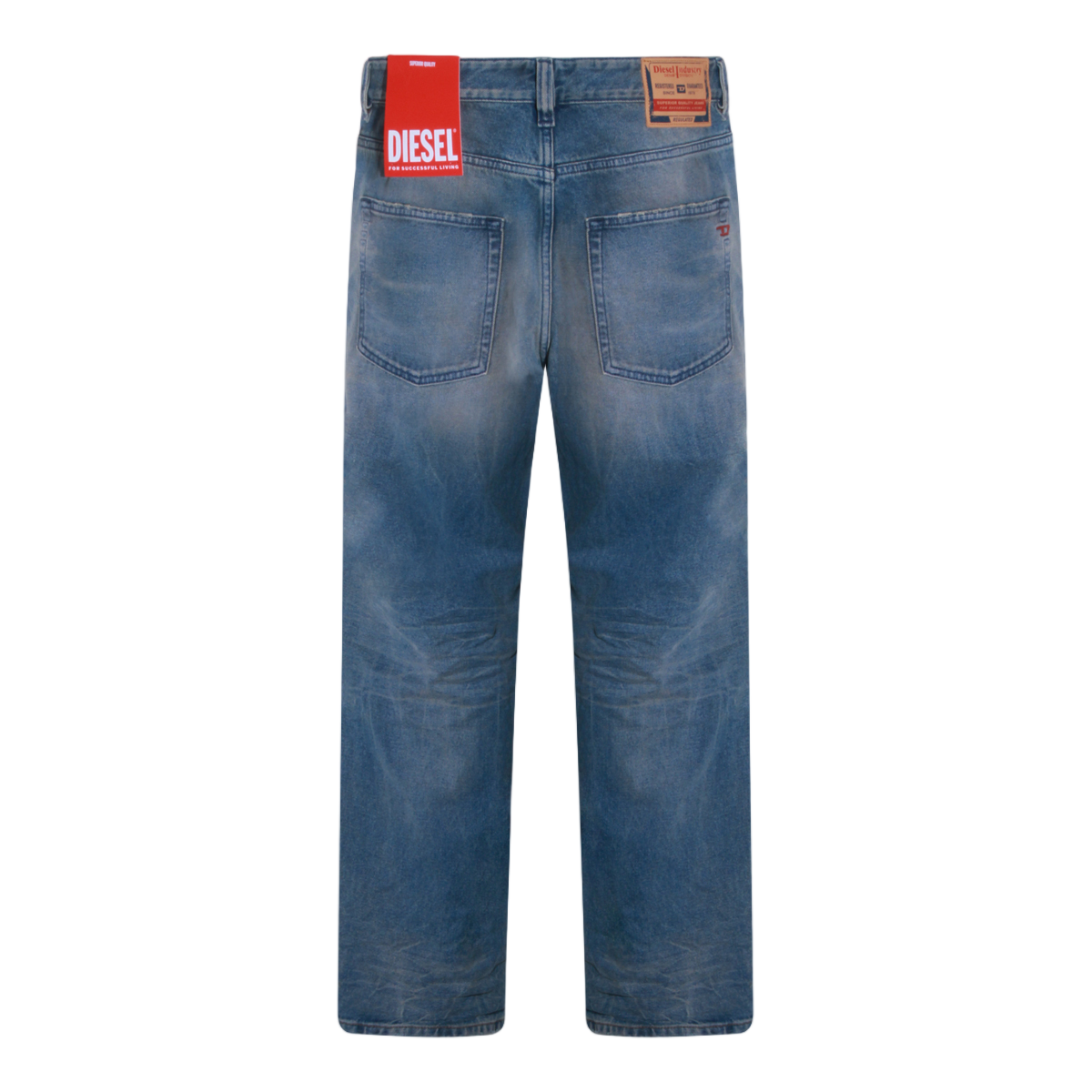 Classic Straight-Leg Jeans With Vintage Wash